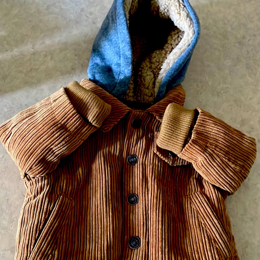 Rust hooded jacket